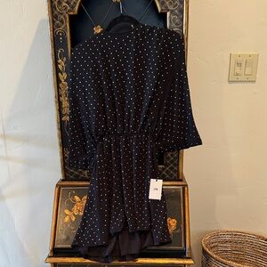LPA Black and White Polka Dot Dress